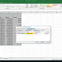 Excel pokazuje sumy częściowe dla kwartałów i całkowity wynik sprzedaży.