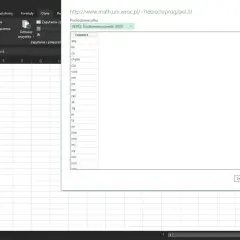 Excel pokazuje, jak utworzyć plik CSV, importując dane z listy słów.