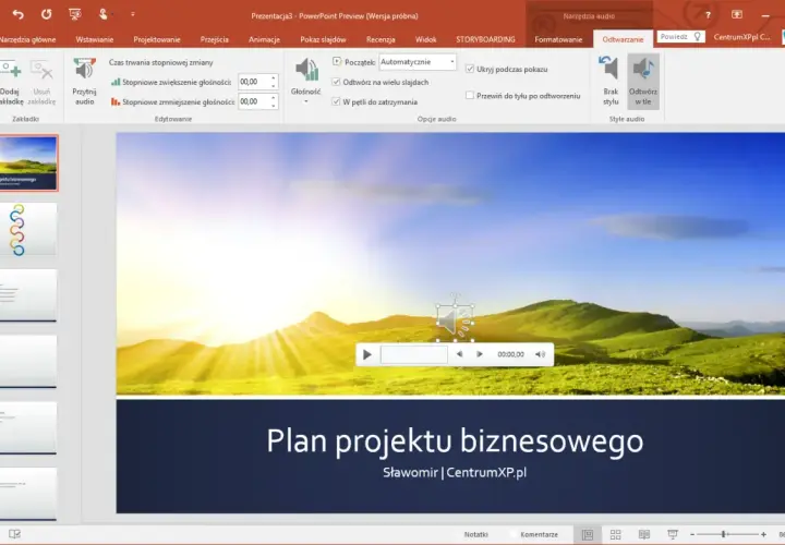 Jak wstawić podkład muzyczny w PowerPoint i uniknąć problemów