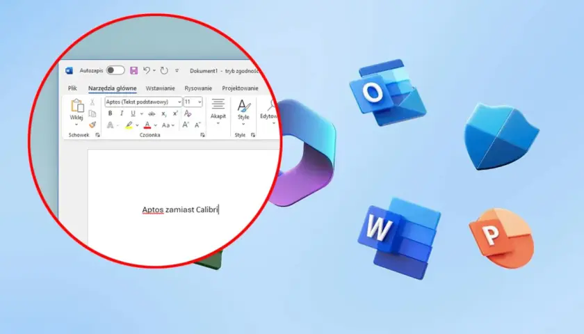 Jak wgrać czcionkę do Worda? Widok okna programu Word z menu czcionek.