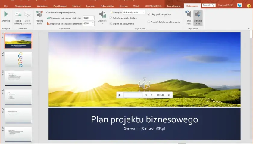 Jak wstawić podkład muzyczny w PowerPoint i uniknąć problemów