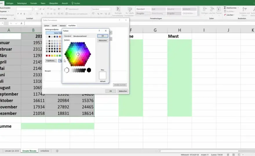 Excel - Formatowanie warunkowe - Koloruj wiersz na podstawie innej komórki